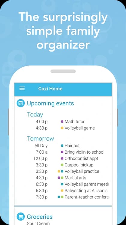 Cozi screenshot 1
