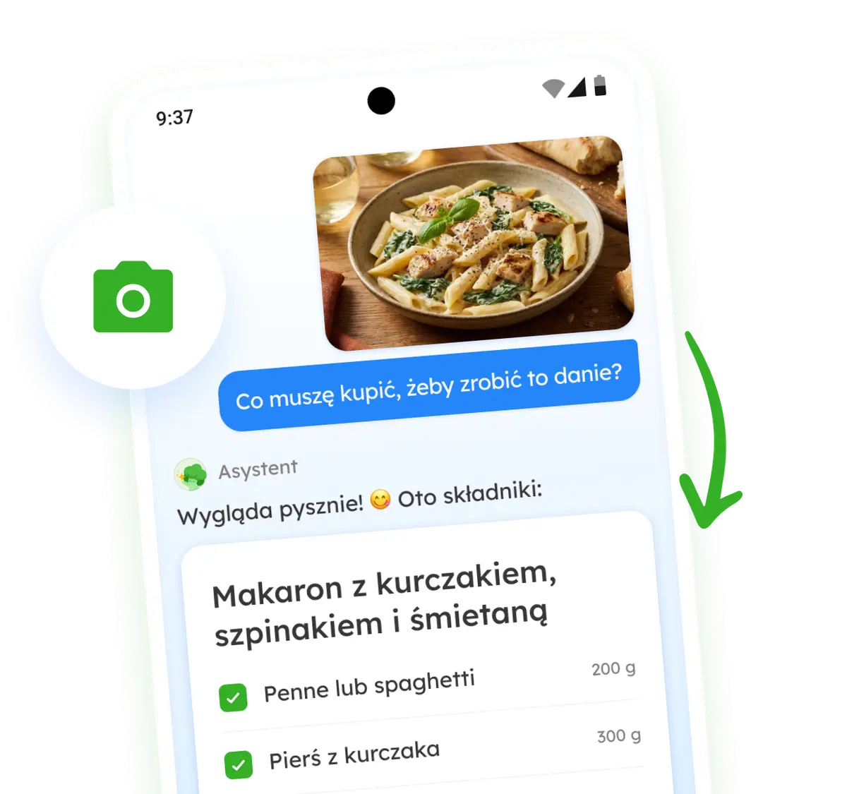 Zmień zdjęcia w listy