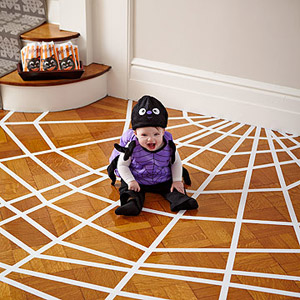 Halloween Kids Decorations - spider web on the floor