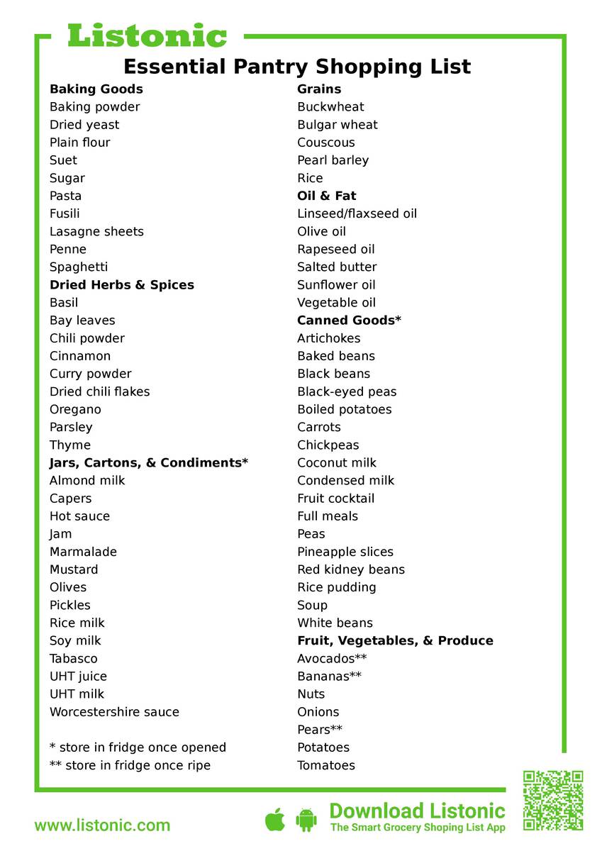 6 Grocery List Templates Formats Examples In Word Excel 15 Best 