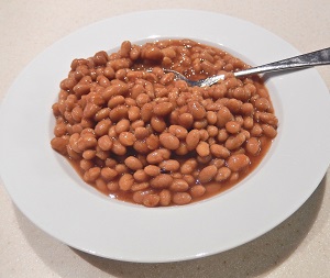 healthy breakfast - baked beans