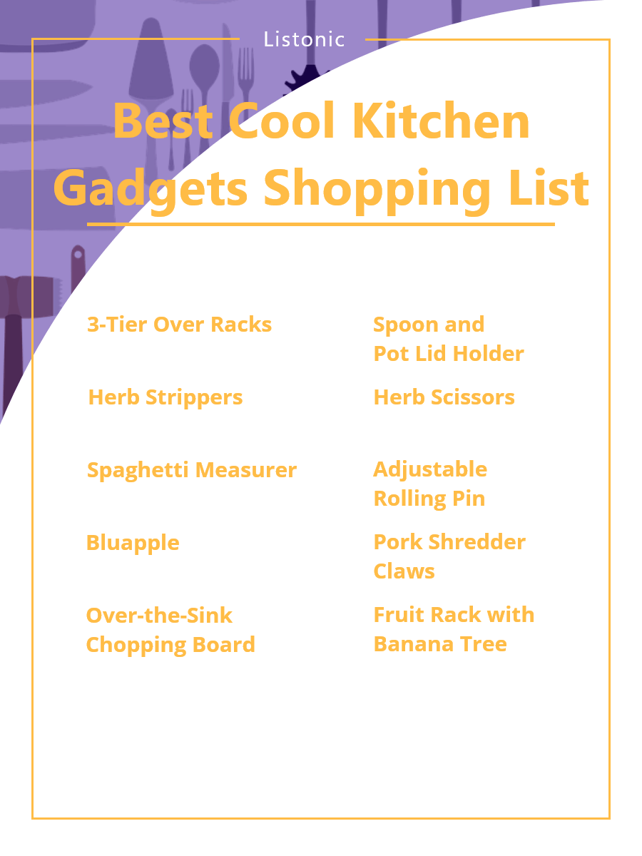Cool Kitchen Gadgets - Shopping List Template