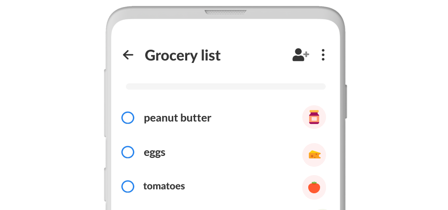 grocery list view 1