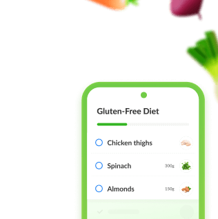 Gluten-Free Food List screen