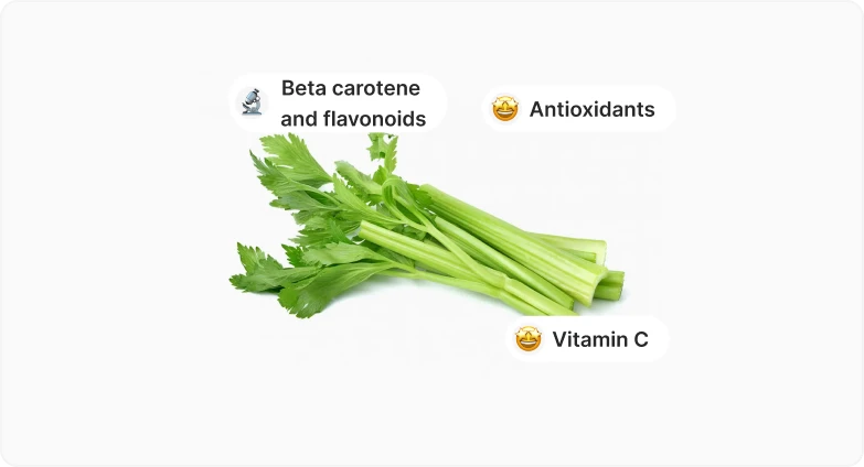 Celery nutreints