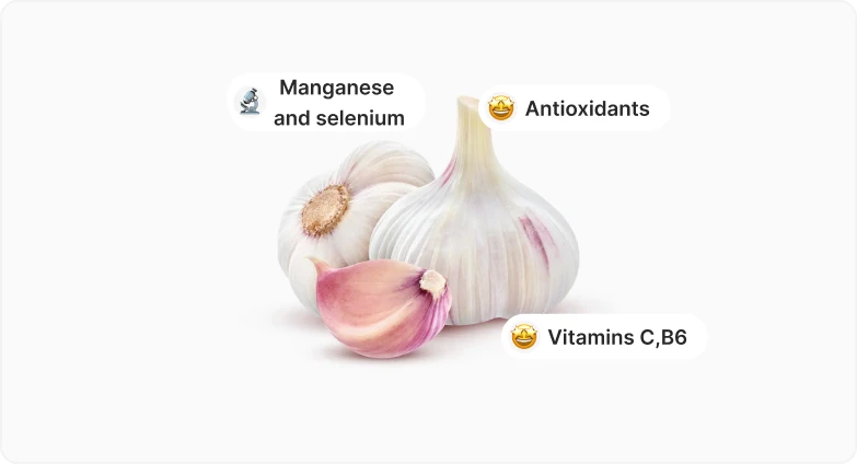 Garlic nutrients